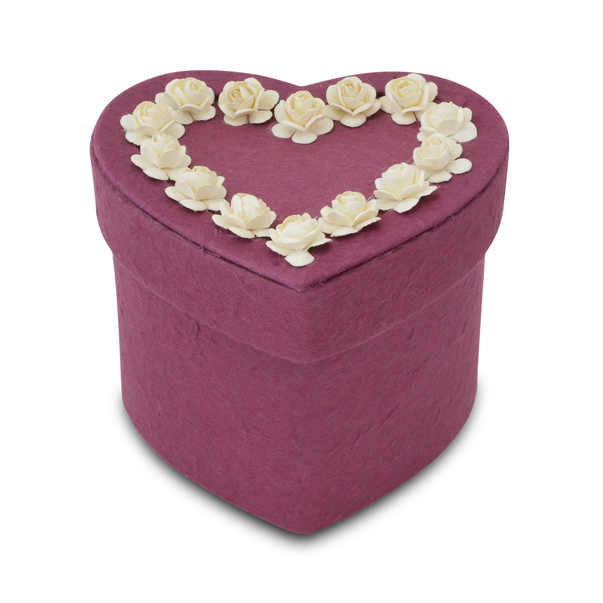 Burgundy Comfort Heart Paper Pet Urn