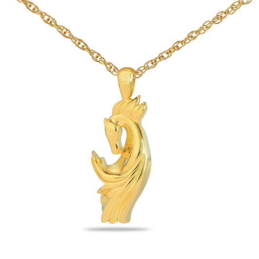 Spirit Horse Gold Steel Keepsake